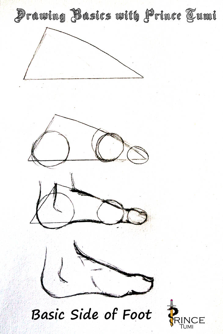 basic drawing guide - side of foot by PrinceTumi on DeviantArt