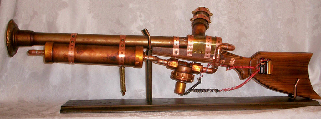 functional Steampunk rifle