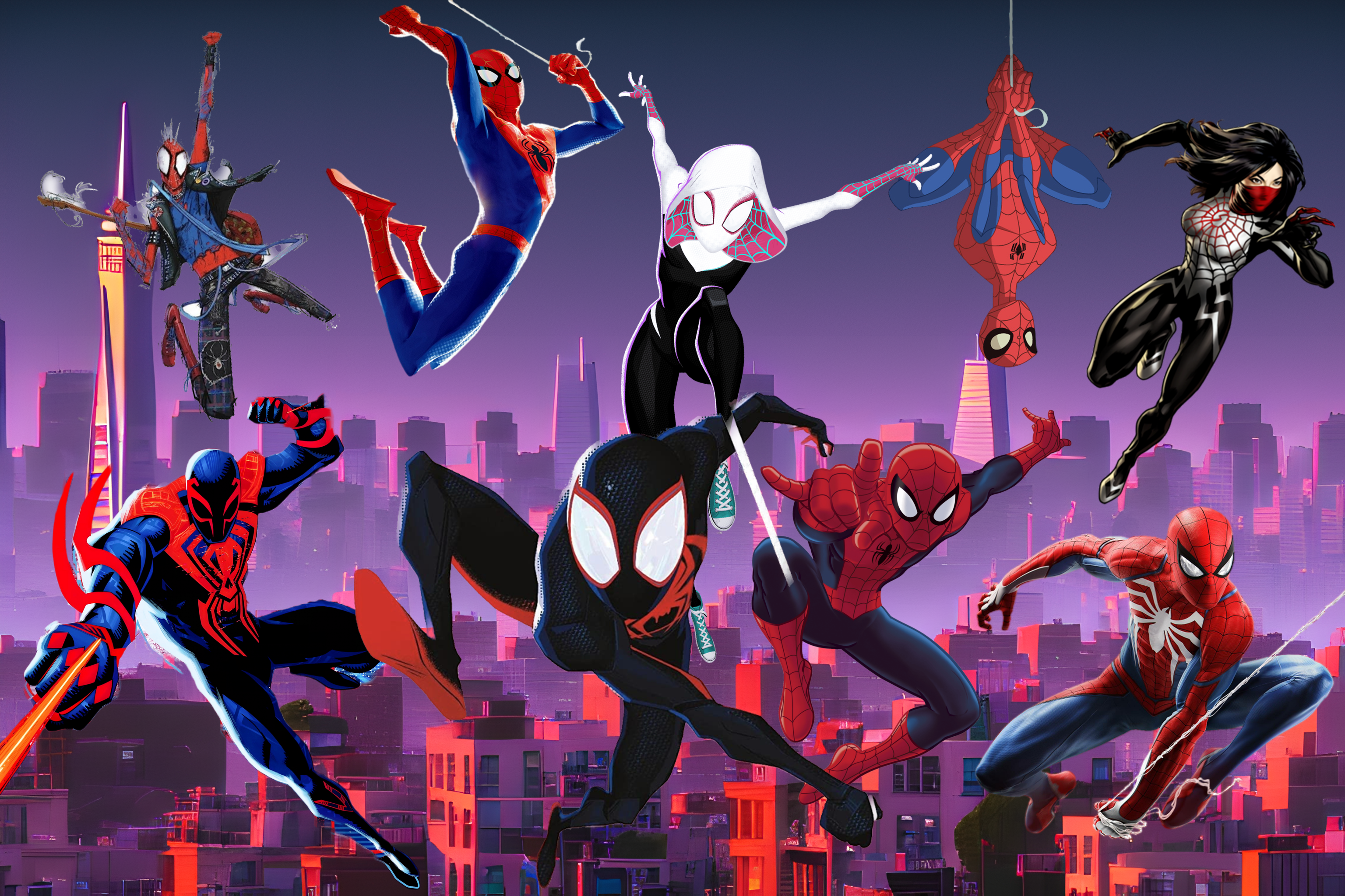 Spider-man: Across the Spiderverse Wallpaper by Thekingblader995