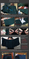 Pleated skirt tutorial - Kagome Higurashi.