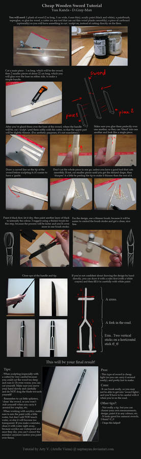 Cheap Wooden Sword Tutorial.