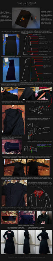 Simple Coat Tutorial: Yuu Kanda - D.Gray-Man.