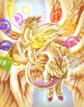 Lucemon Holy Mode w/ crests