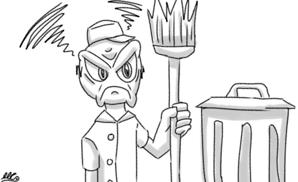 Grumpy Janitor The grumpy janitor! by DrawnGuy by DrawnGuy on DeviantArt