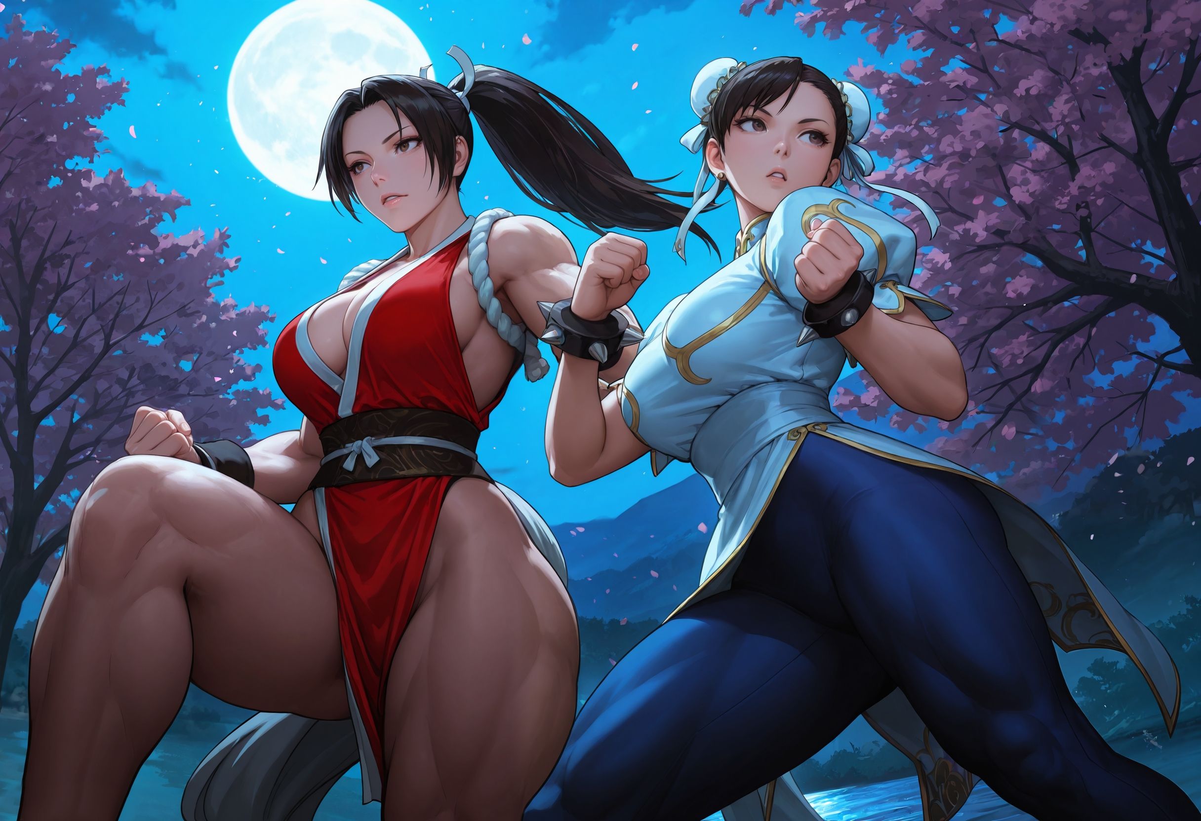 Chun li X Mai Shiranui By UDCAI On DeviantArt chun-li-x-mai-shiranui-by-udcai-on-deviantart