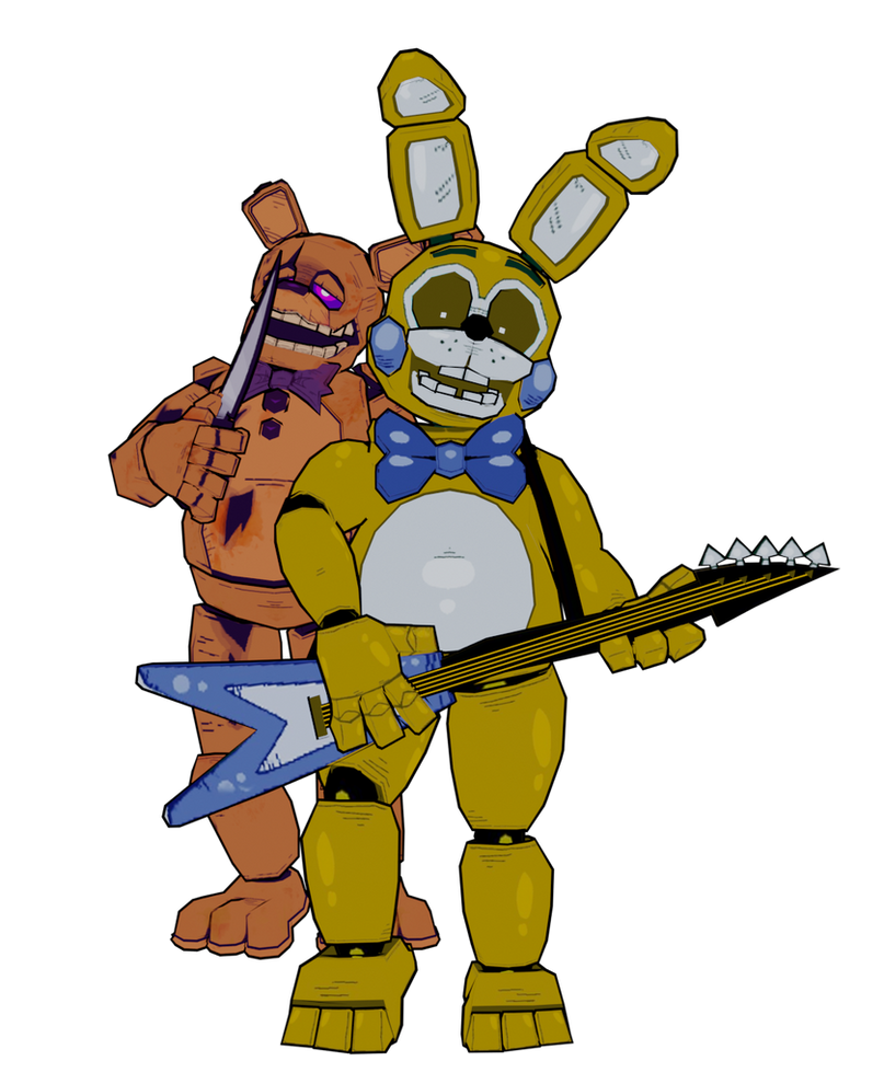 Springbonnie Face Retro Toy Springbonnie And Yellow Rabbit by Milanesarda48 on DeviantArt