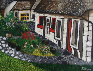 Thatched cottages Adare, Co. Limerick, Ireland