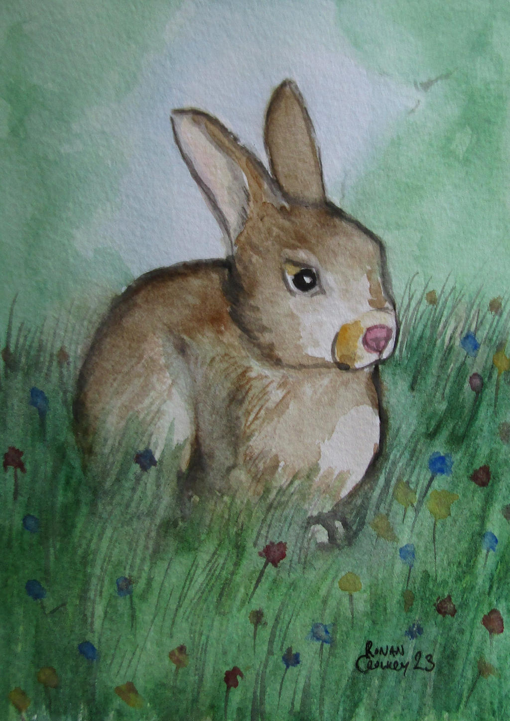 Brown Rabbit Deviantart Young Rabbit by crowleyronan on DeviantArt