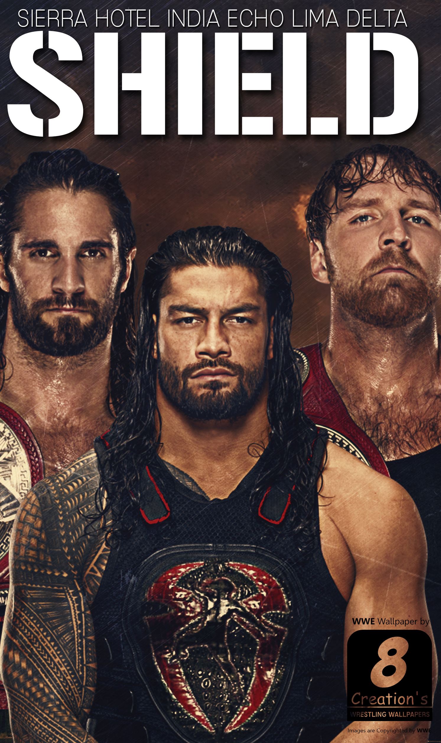 Wwe Shield 17 Iphone Android Wallpaper By Arunraj1791 On Deviantart