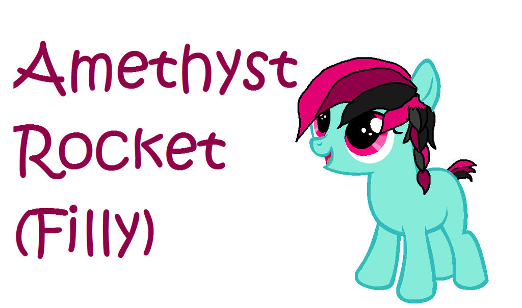 Amethyst Rocket (Filly) by ChocoSofikiWu on DeviantArt