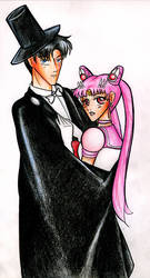 ChibiMoon and Tuxedo Karmen