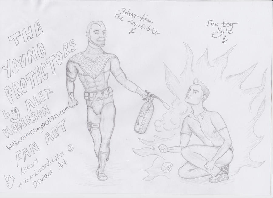 The Young Protectors Fan Art Annihilator and Kyle by x-X-x-Lizard-x-X-x
