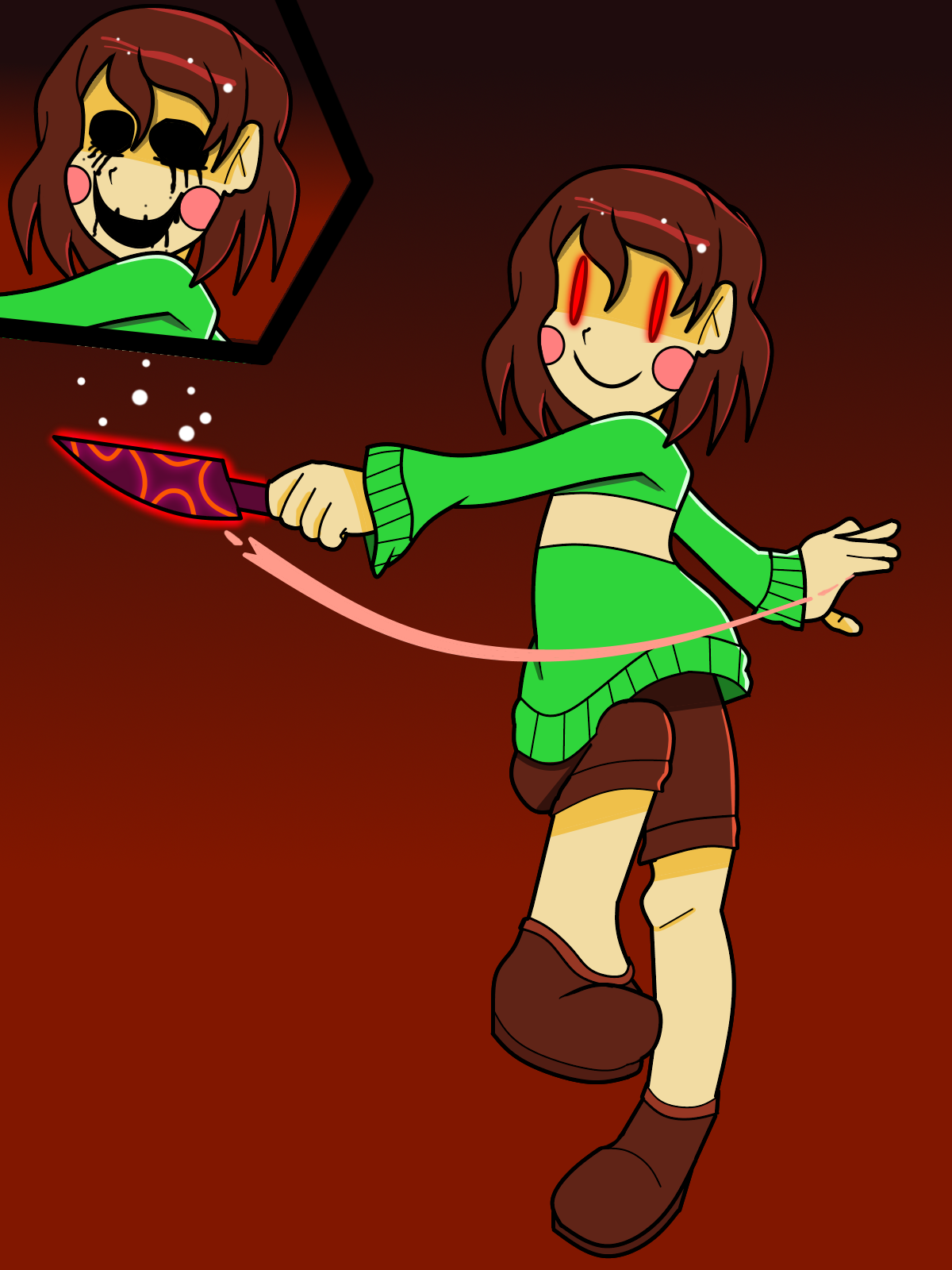 Image of chara from undertale