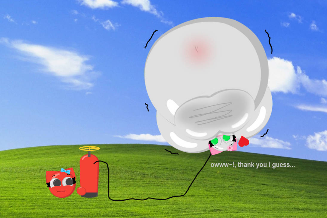 Ruby The Inflatable Ruby Inflates Lucy by ilovepanzumhaha on DeviantArt