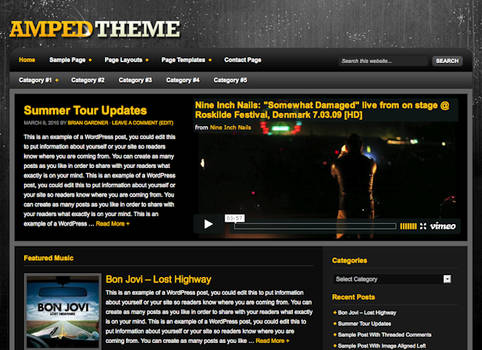 Amped Wordpress Theme