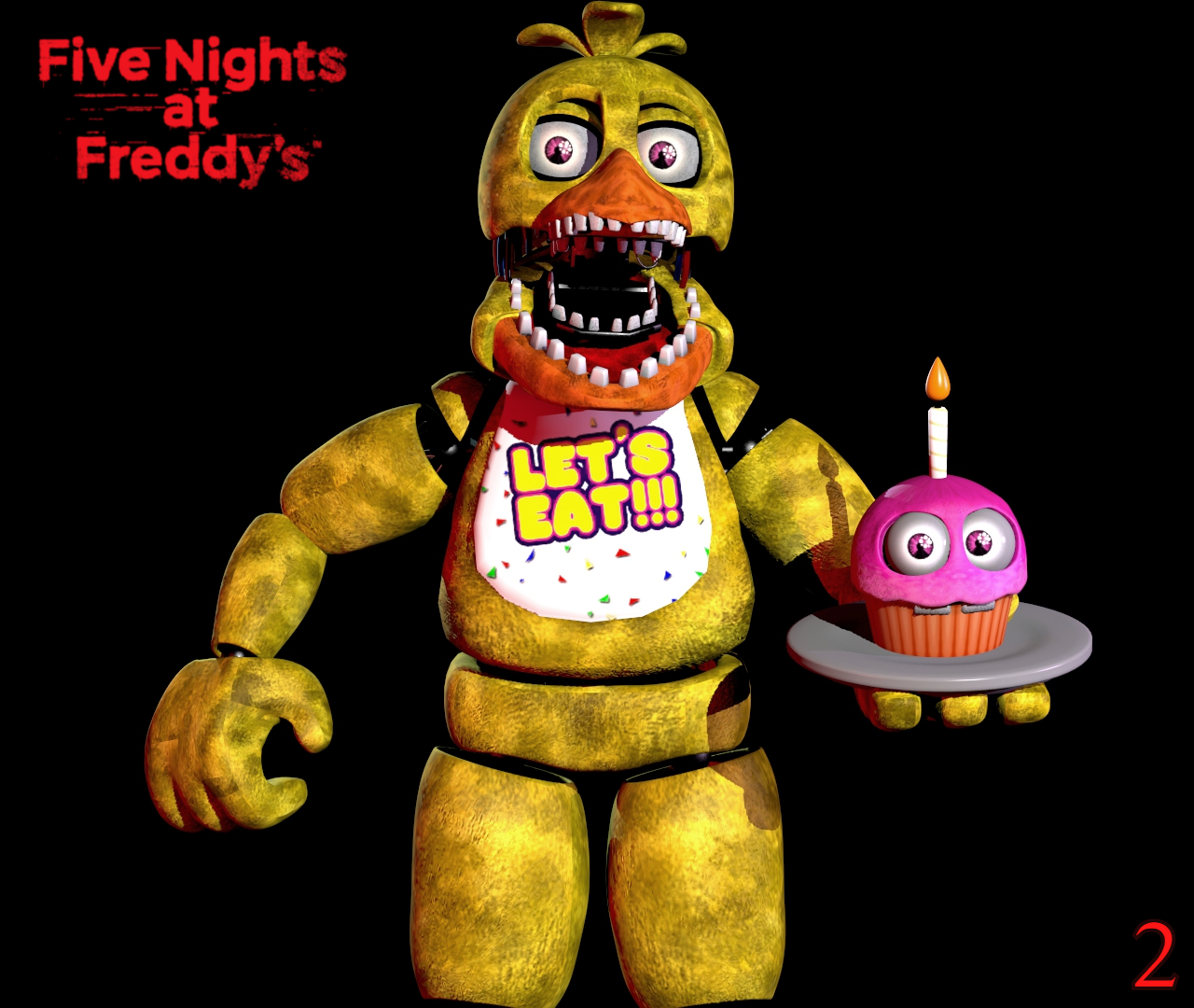 FNAF 2) Withered Chica Poster by TheUnbearable101 on DeviantArt