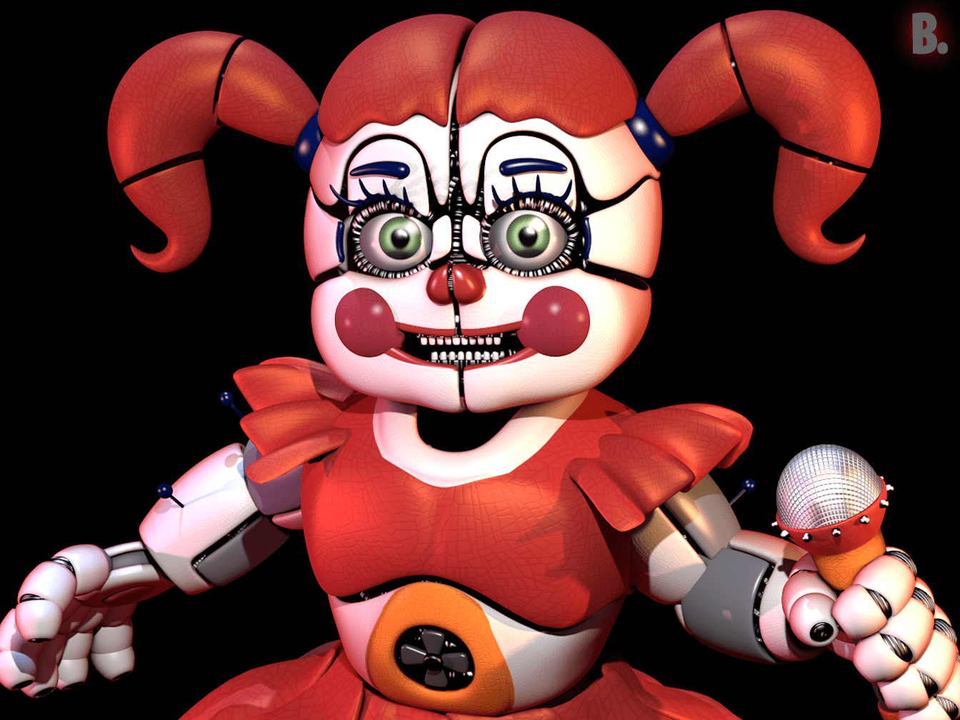 C4D FNAF Circus Baby Physical Lighting Accuracy By The Structure On c4d-fnaf-circus-baby-physical-lighting-accuracy-by-the-structure-on