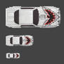 Top Down Pixel Art Car for a game