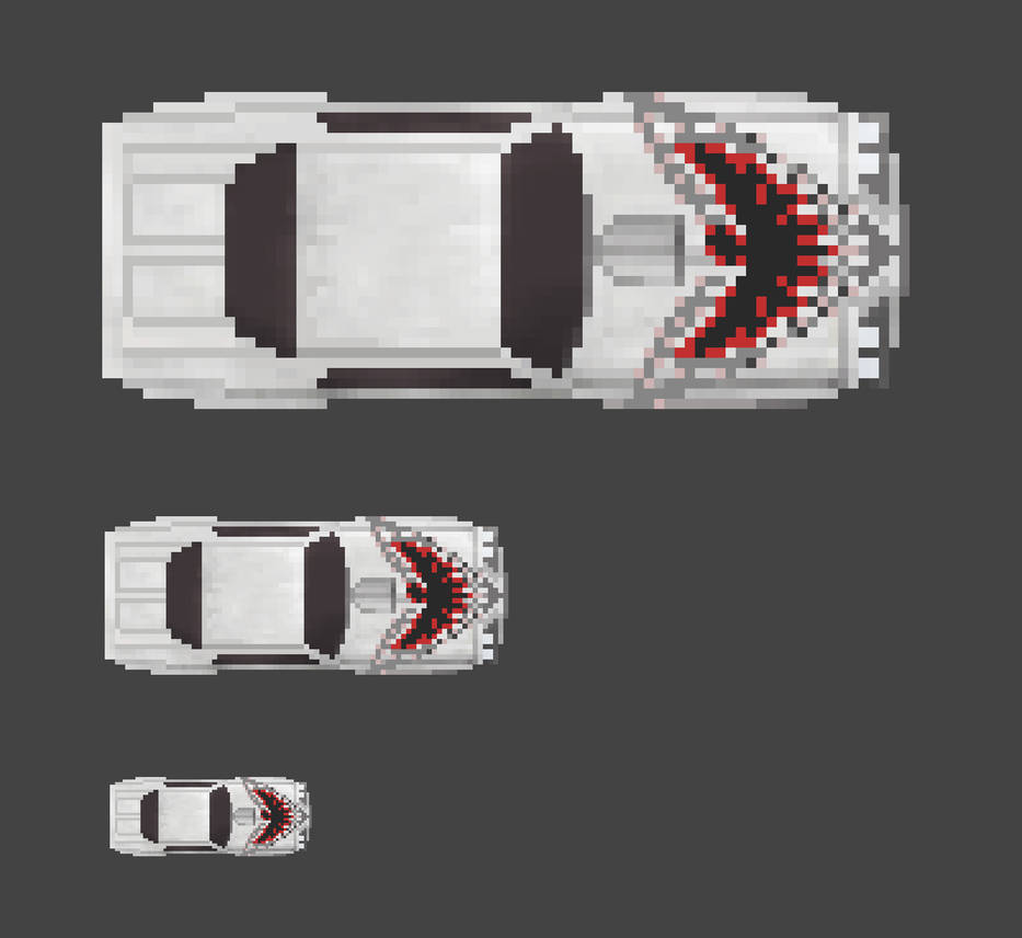 photo Top Down Pixel Art Car top down pixel art car for a game by