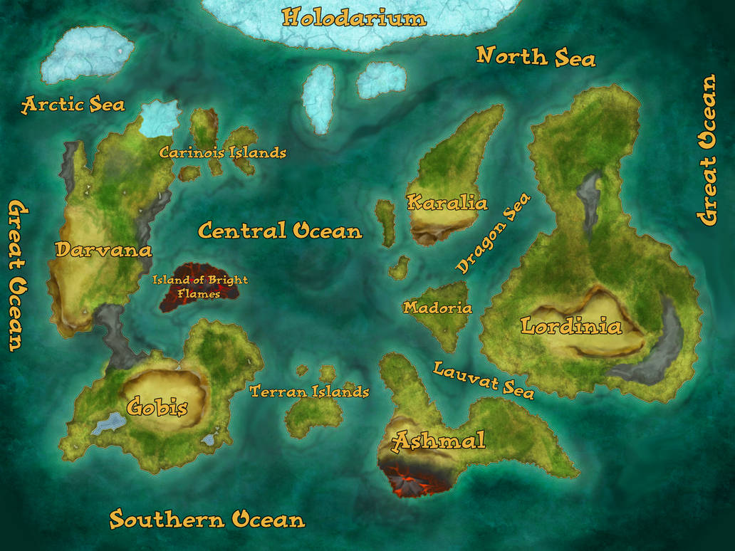 Waydia Map Map of Xadia by Anariys00 on DeviantArt