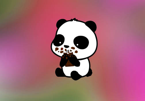 Eating Panda, is a Happy Panda