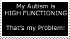 High-Function Autism Stamp by GaneneTheCindeleon