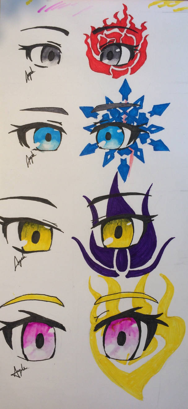 RWBY eyes and symbols by fairyaquarius on DeviantArt