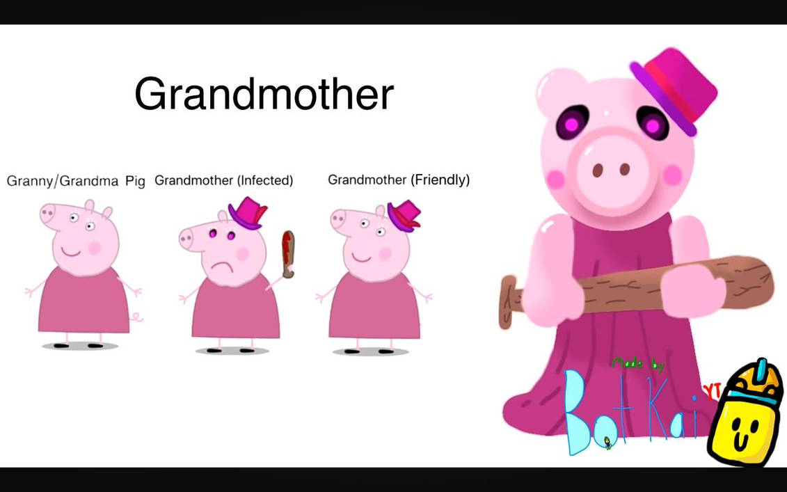Grandma (Grandmother) Peppa Pig Roblox Piggy by ElyaneAsselin on DeviantArt