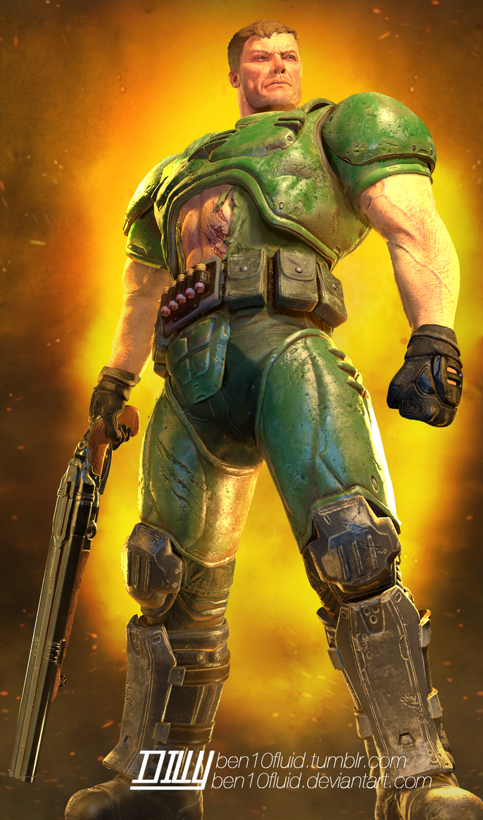 Classic Doomguy by Ben10Fluid on DeviantArt