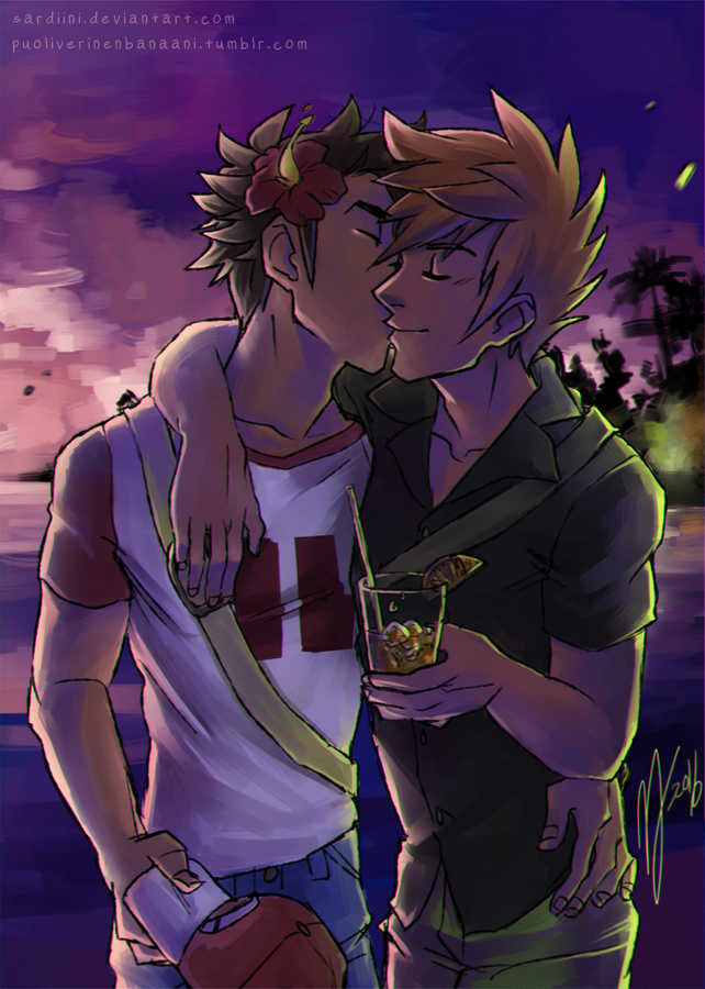 Kiss under the sky of Alola