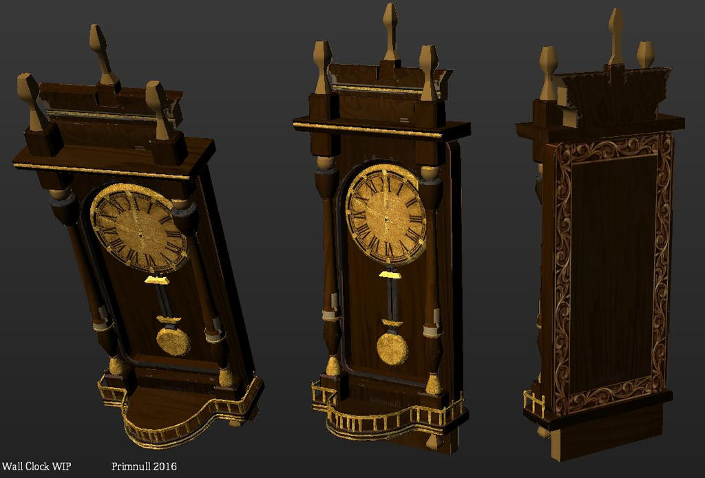 Wall Clock - texture wip by primnull on DeviantArt