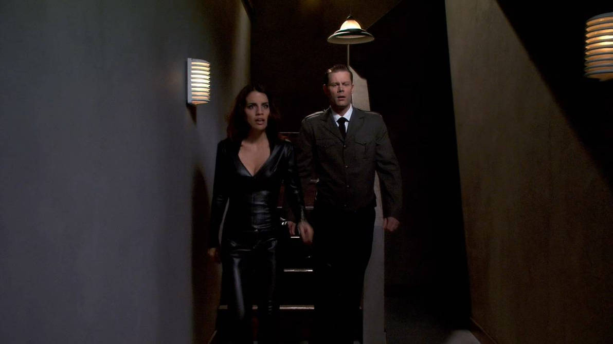 Natalie Morales in a tight leather catsuit by DWJones28 on DeviantArt