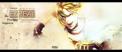 Ezreal LoL Signature by xMarquinhos