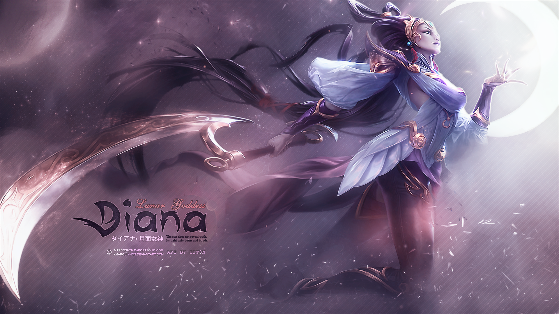 ArtStation - Lunar Eclipse Diana [League of Legends Custom Skin]