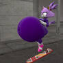 Hovering above her hoverboard
