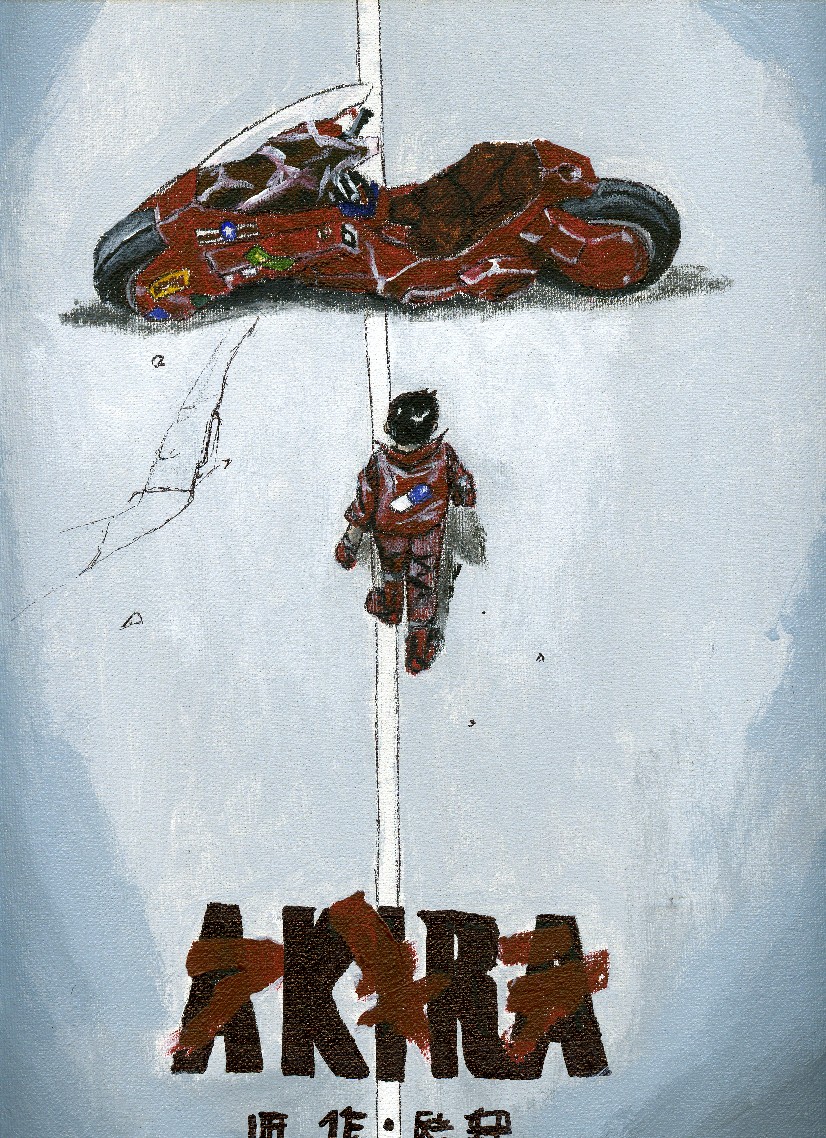 Akira with motercycle