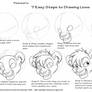 'Draw my way' lion tutorial