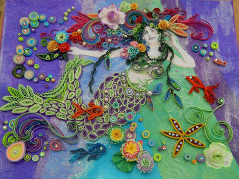 Paper Quilled Mermaid