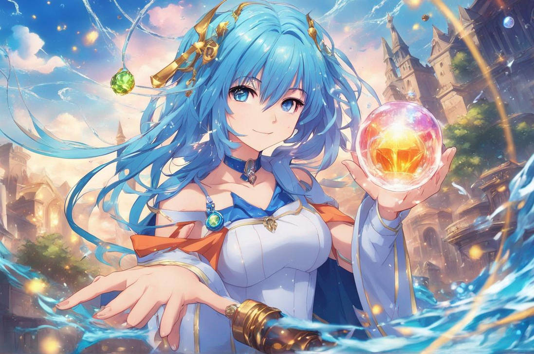 Wizard Runes Anime Masterpiece Picture Of An Anime Girl Wizard by samdabestwth on DeviantArt