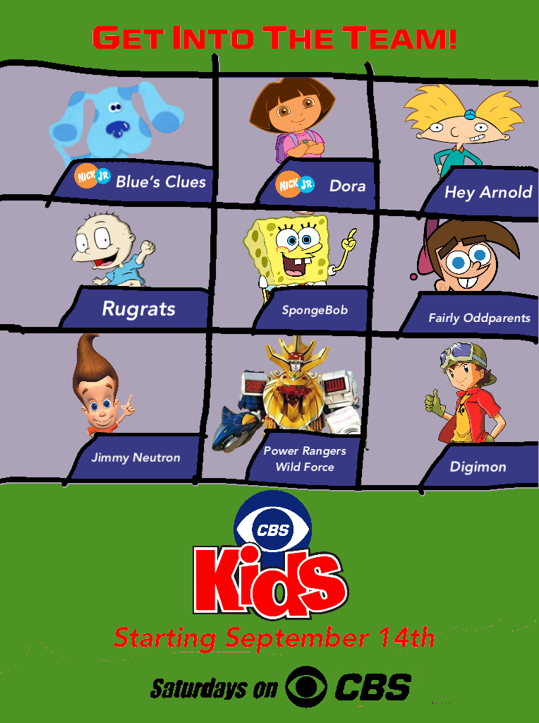 CBS Kids Launch Poster (2002) by Streaker3236 on DeviantArt