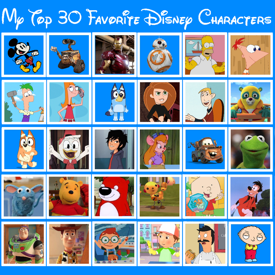 My Top 30 Favorite Disney Characters By Streaker3236 On Deviantart My Top 30 Favorite Disney Characters By Streaker3236 On Deviantart
