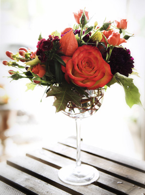 Flowers in a glass