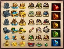 Icons for 'Kingdom of Heroes'