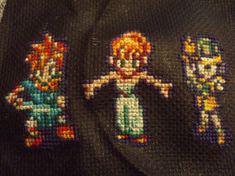 Chrono trigger: Chrono, Marle, Lucca