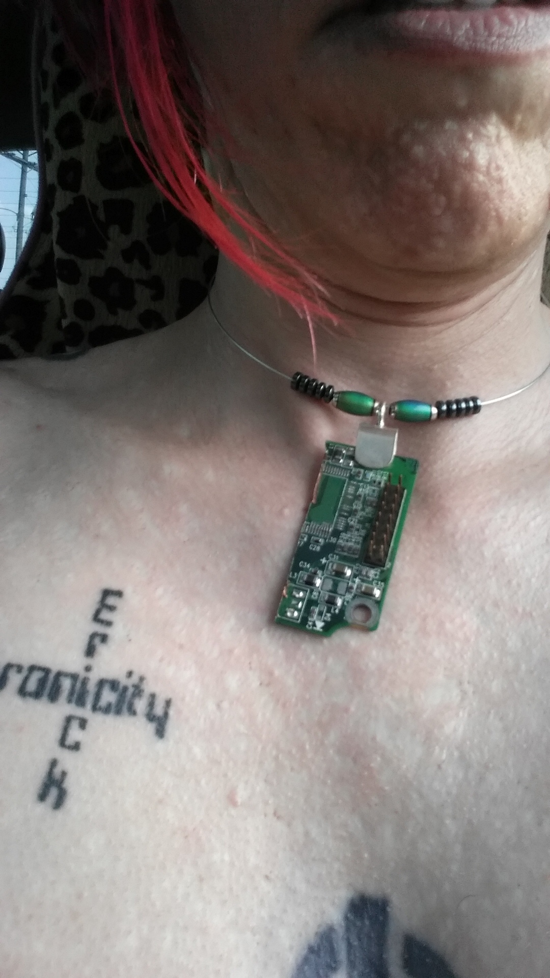 PCB necklace I made