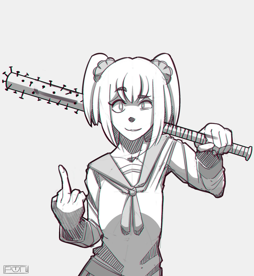 Popuko Rage Pop Team Epic - Popuko by calponpon on DeviantArt