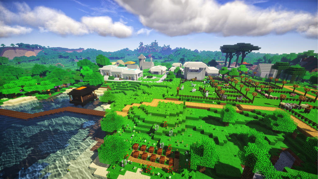My Minecraft Village (Farm Country) by Dee-Shadowhawk9973 on DeviantArt