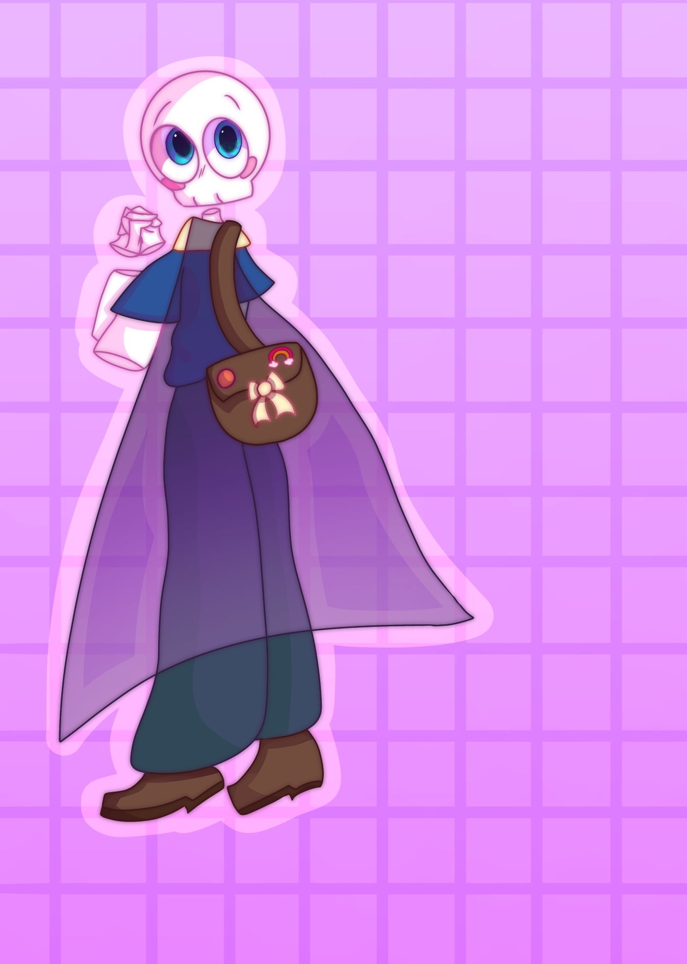 I tried to make a cute skeleton oc by Zoed0esart on DeviantArt