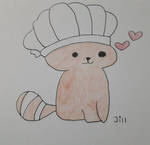 The Cutest Cooking Cat by illustrationsandme