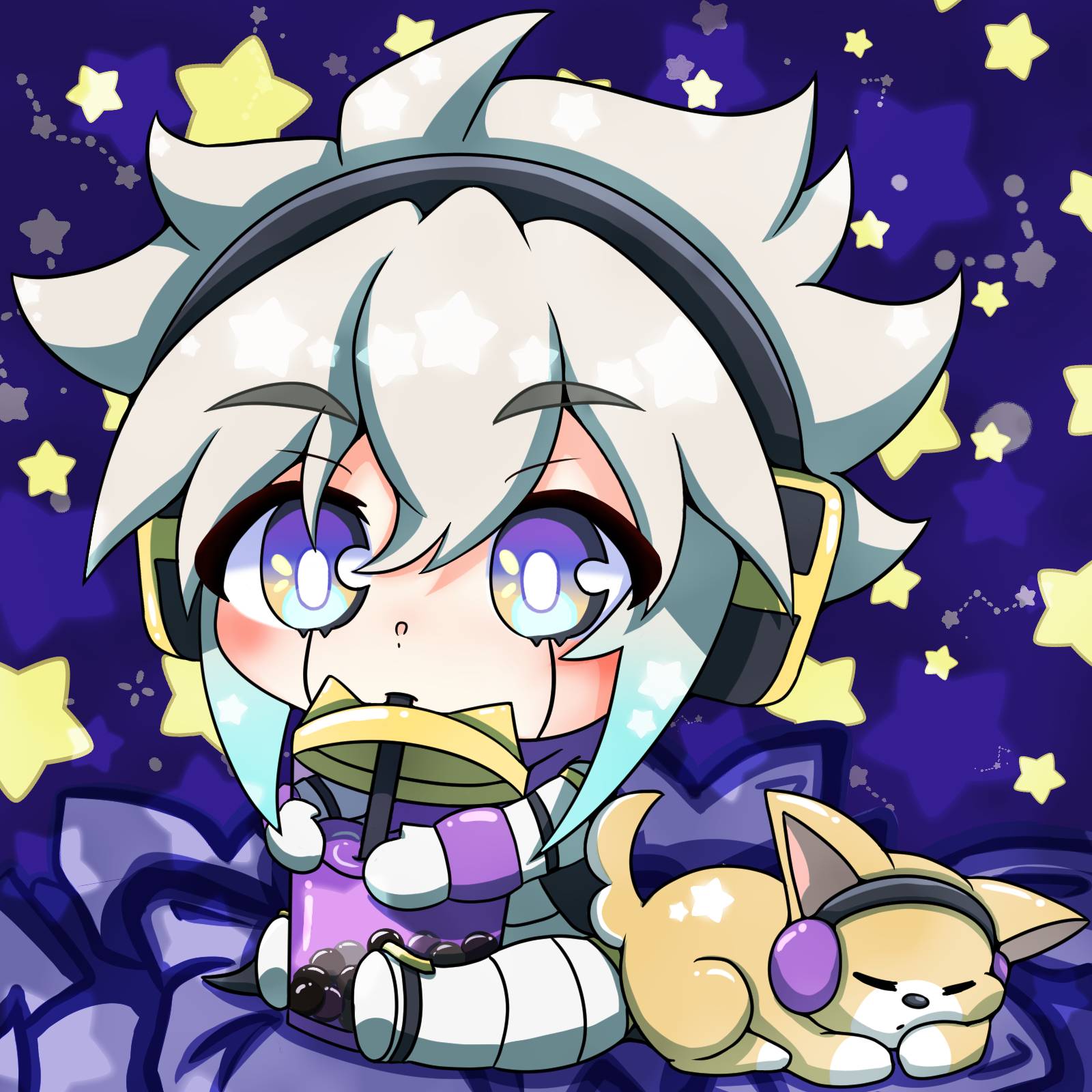 Cyuu CyYu vtuber fan art chibi by Ruumiika on DeviantArt